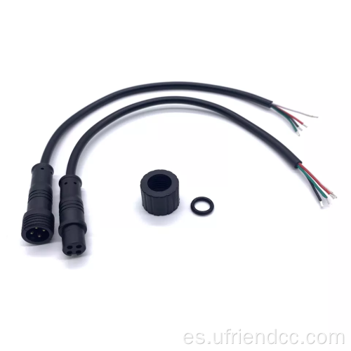 IP67 Cable de conector de extensión espiral masculina a femenina